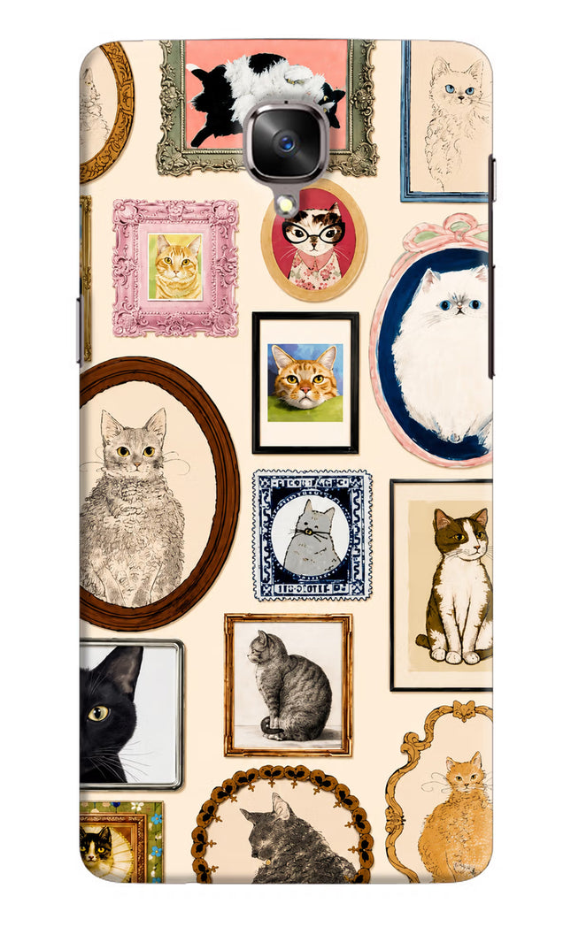 Mirror Cats Oneplus 3/3T Hard Case Back Cover by Casekaro