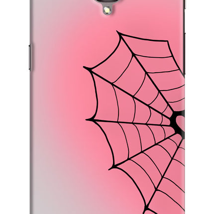 Pink Web Oneplus 3/3T Hard Case Back Cover by Casekaro