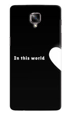 This World Oneplus 3/3T Hard Case Back Cover by Casekaro