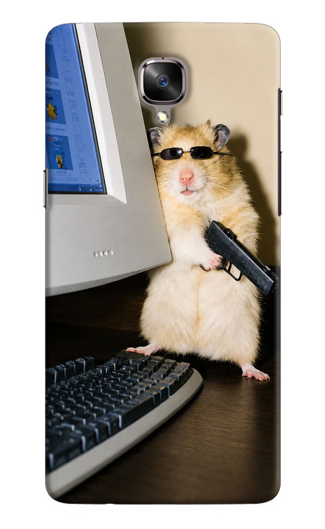 Hacker Hamster Oneplus 3/3T Hard Case Back Cover by Casekaro