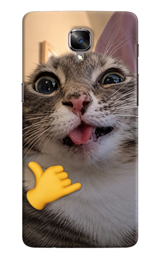 Silly Cat Call Oneplus 3/3T Hard Case Back Cover by Casekaro