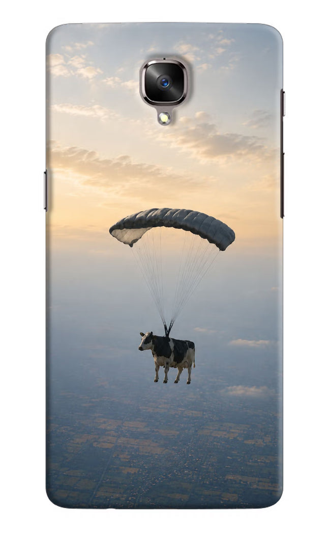 Skydiving Cow Oneplus 3/3T Hard Case Back Cover by Casekaro
