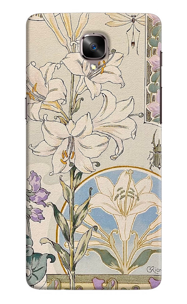 White Lily Oneplus 3/3T Hard Case Back Cover by Casekaro