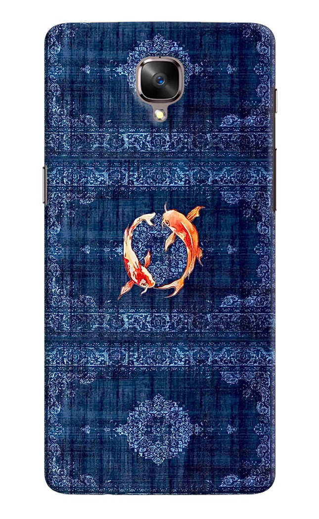 Koi Blue Oneplus 3/3T Hard Case Back Cover by Casekaro