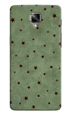 Green Stars Oneplus 3/3T Hard Case Back Cover by Casekaro