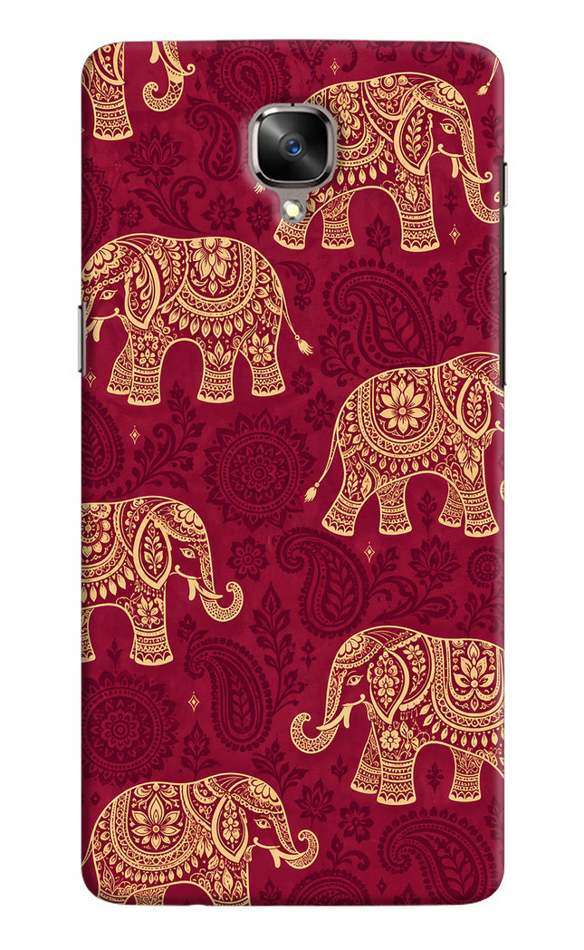 Maroon Elephant Oneplus 3/3T Back Cover