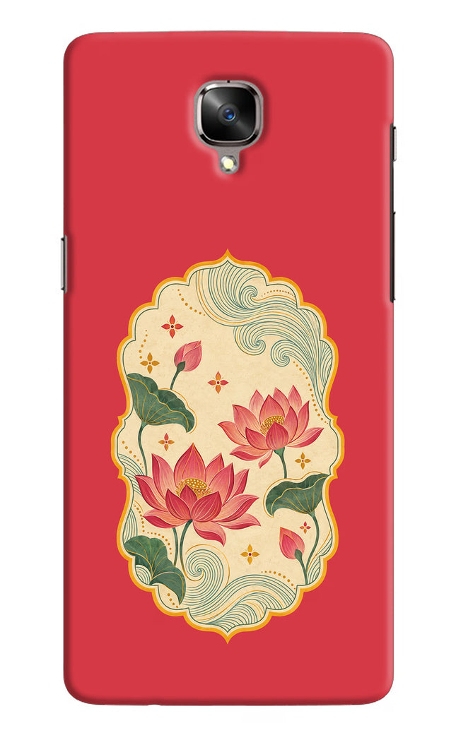Pink Lotus Oneplus 3/3T Back Cover