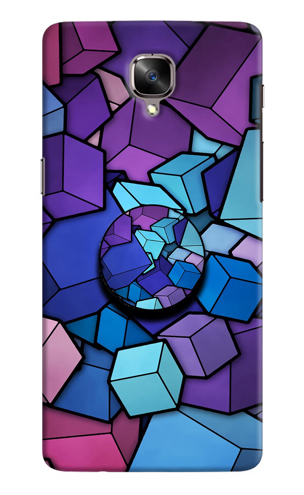 Cubic Abstract Oneplus 3/3T Pop Case by Casekaro