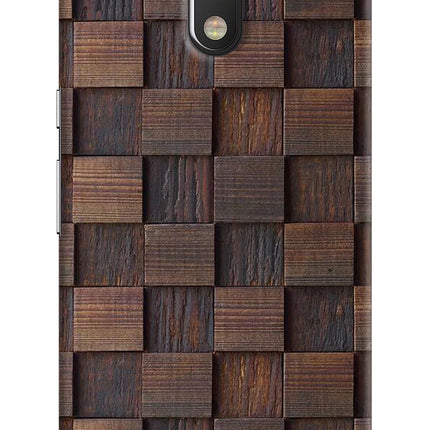 Wooden Cube Design Moto G4/G4 plus Hard Case Back Cover by Casekaro