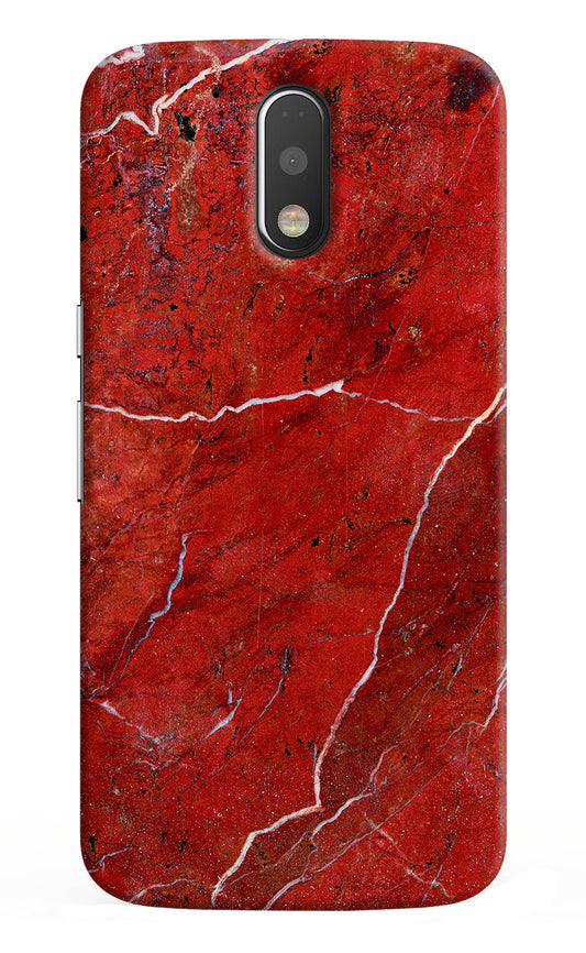 Red Marble Design Moto G4/G4 plus Hard Case Back Cover by Casekaro