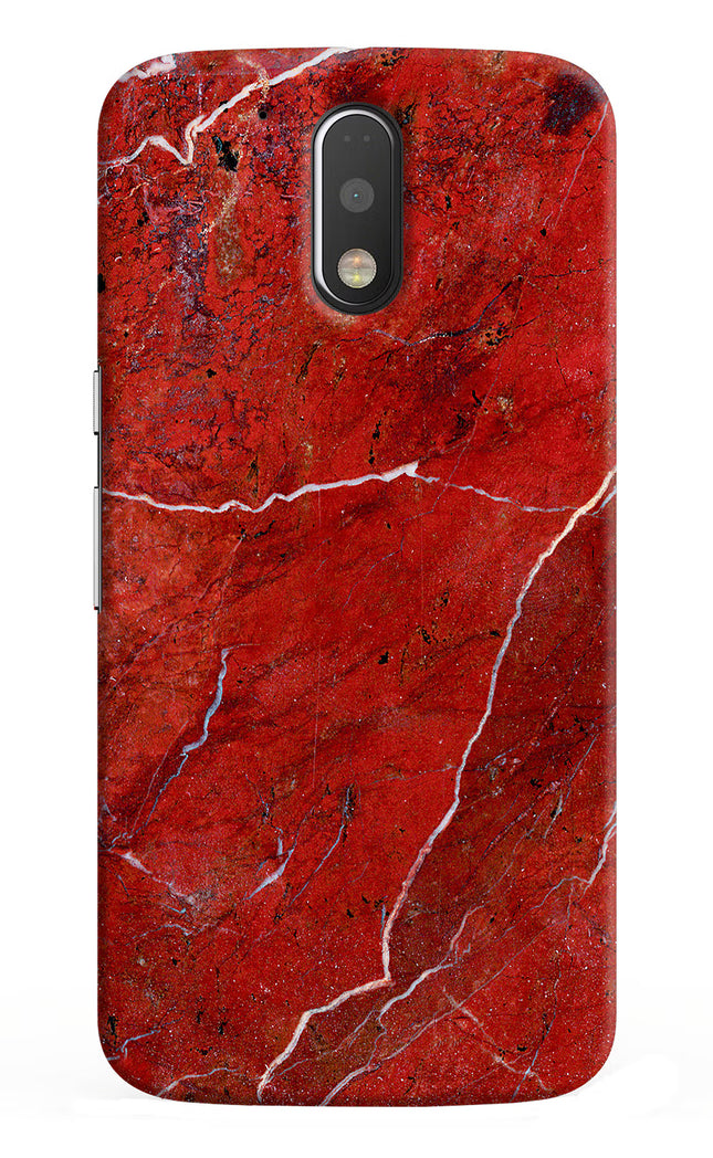 Red Marble Design Moto G4/G4 plus Hard Case Back Cover by Casekaro