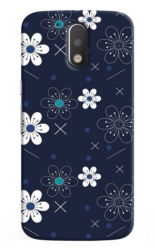 Flowers Moto G4/G4 plus Hard Case Back Cover by Casekaro