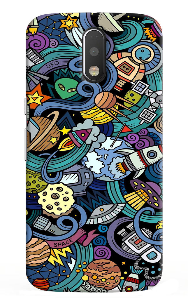 Space Abstract Moto G4/G4 plus Hard Case Back Cover by Casekaro