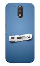 Be Original Moto G4/G4 plus Hard Case Back Cover by Casekaro