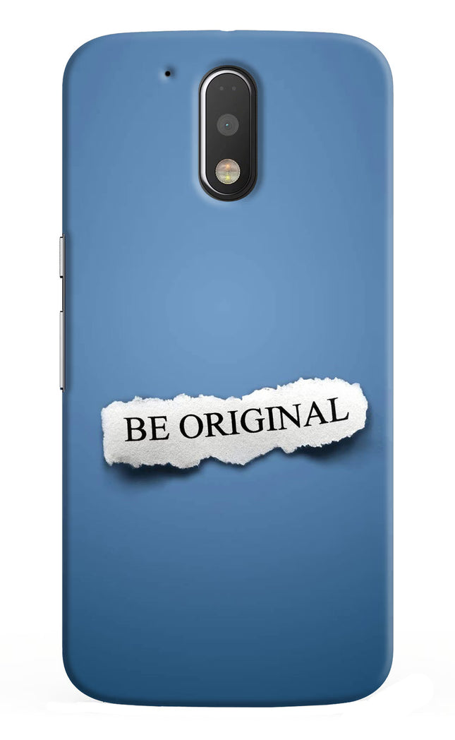 Be Original Moto G4/G4 plus Hard Case Back Cover by Casekaro
