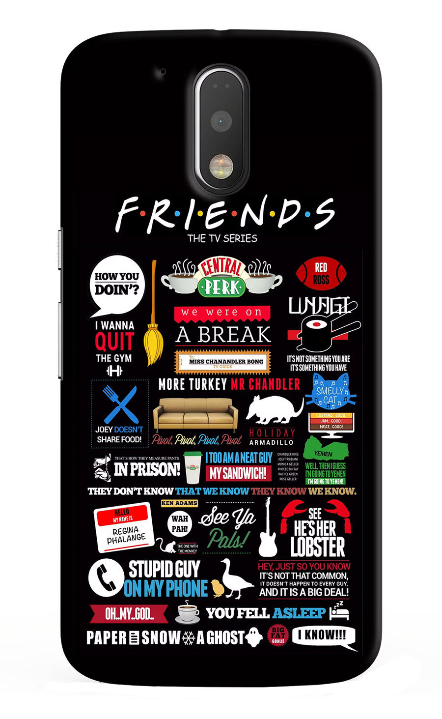 FRIENDS Moto G4/G4 plus Back Cover, Hard case
