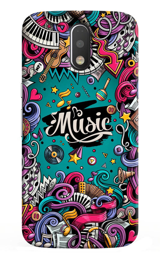Music Graffiti Moto G4/G4 plus Hard Case Back Cover by Casekaro