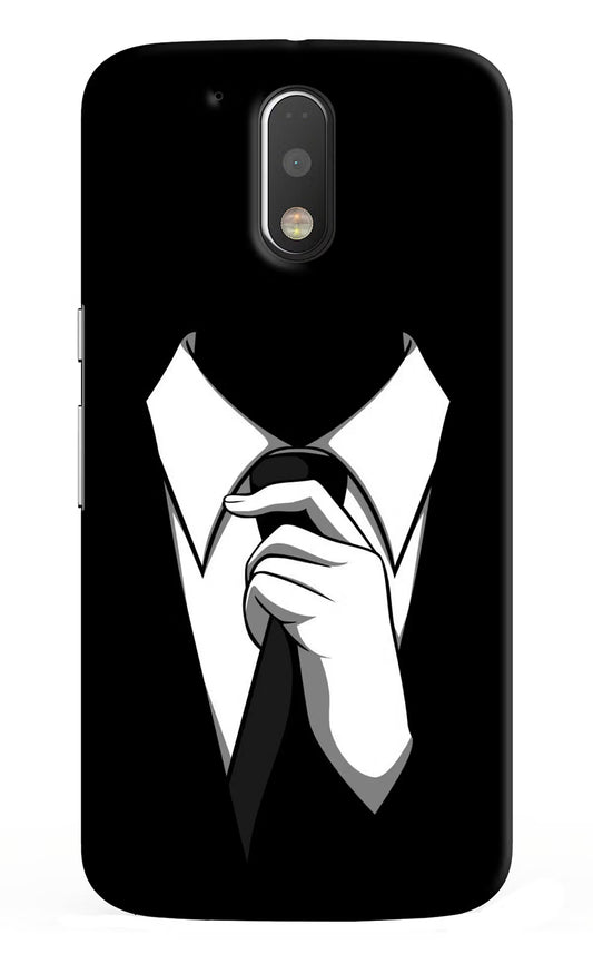 Black Tie Moto G4/G4 plus Hard Case Back Cover by Casekaro