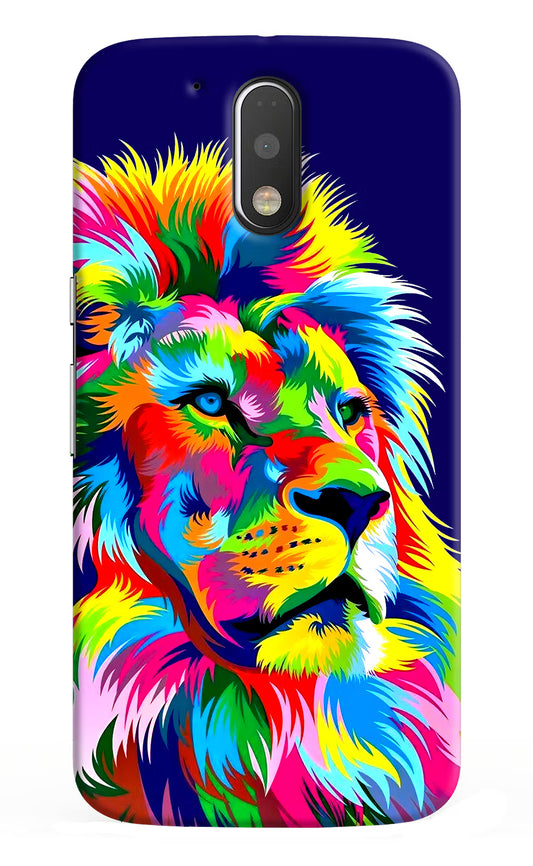 Vector Art Lion Moto G4/G4 plus Hard Case Back Cover by Casekaro