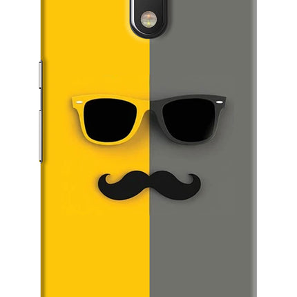 Sunglasses with Mustache Moto G4/G4 plus Hard Case Back Cover by Casekaro