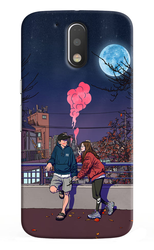 Chilling Couple Moto G4/G4 plus Hard Case Back Cover by Casekaro