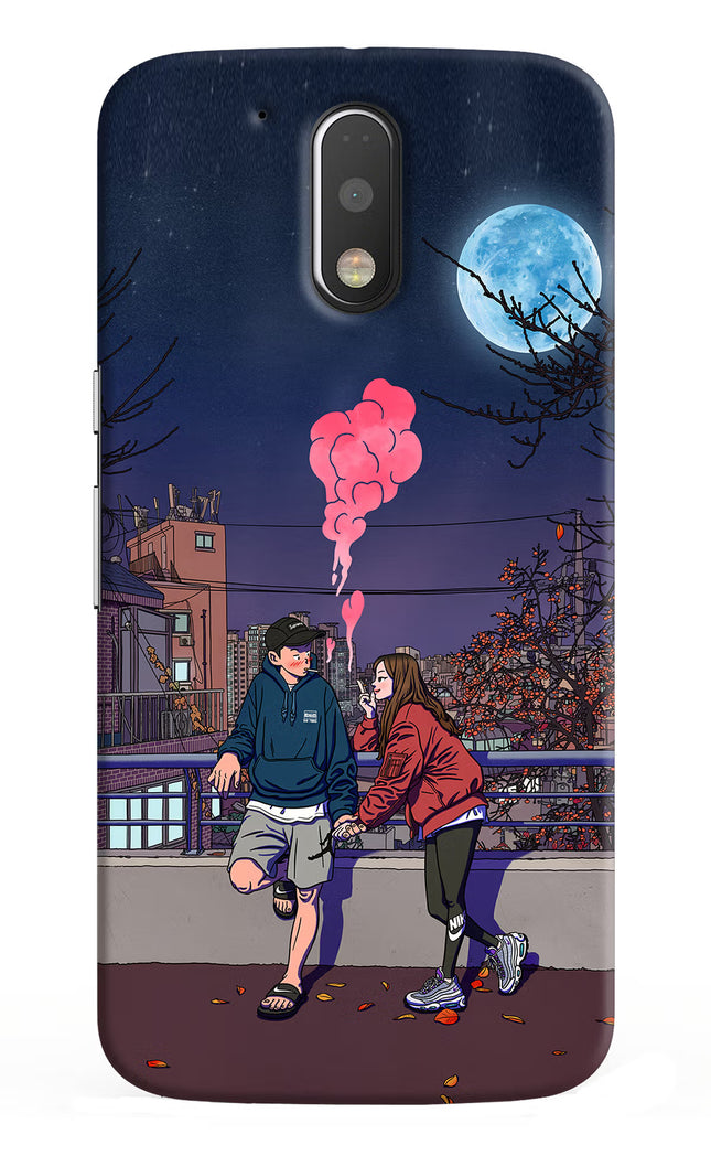 Chilling Couple Moto G4/G4 plus Hard Case Back Cover by Casekaro