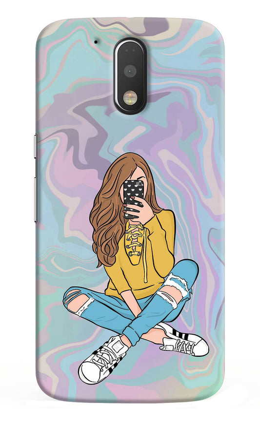 Selfie Girl Moto G4/G4 plus Hard Case Back Cover by Casekaro