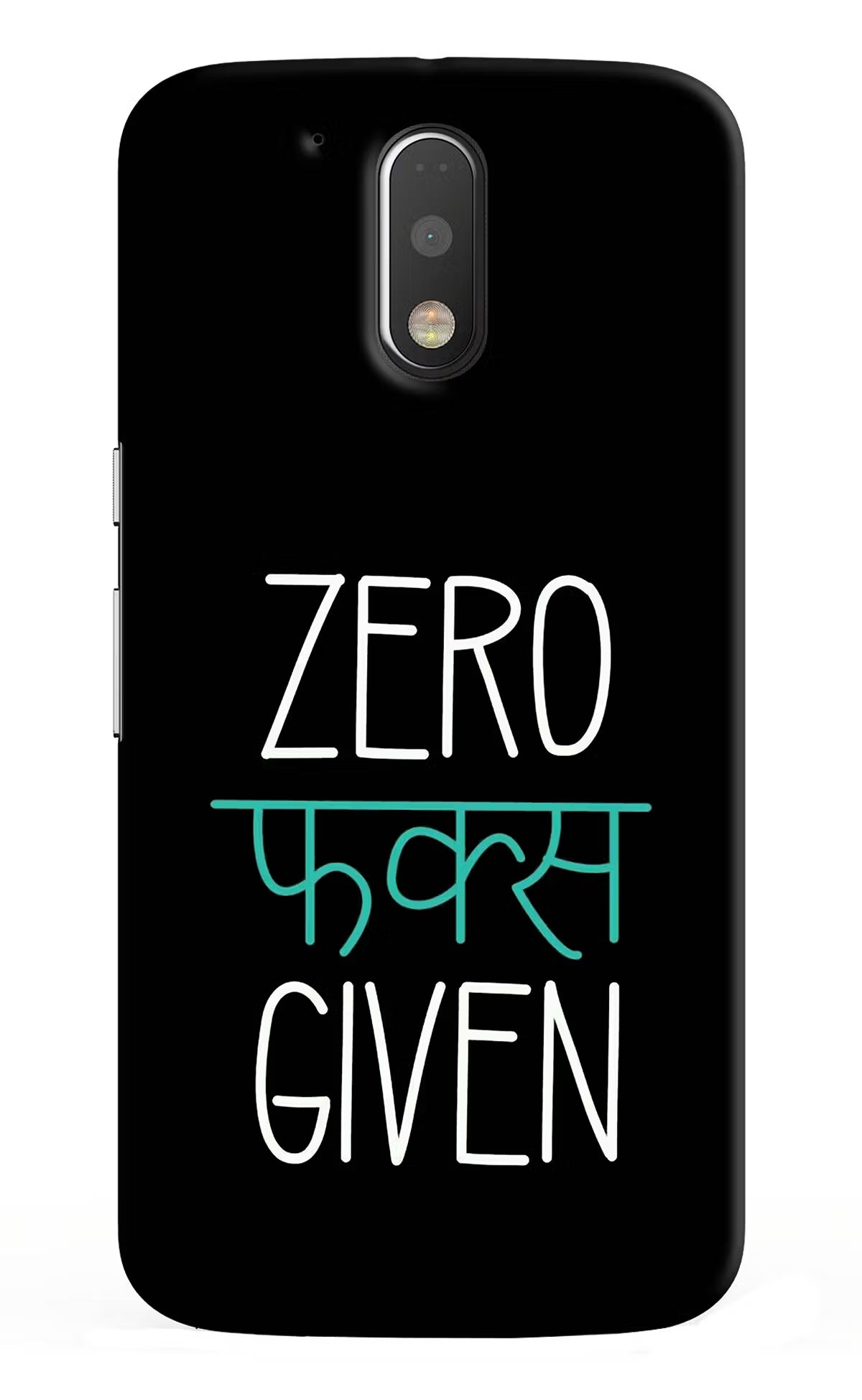 Zero Fucks Given Moto G4/G4 plus Hard Case Back Cover by Casekaro