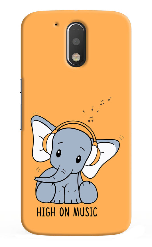 High On Music Moto G4/G4 plus Hard Case Back Cover by Casekaro