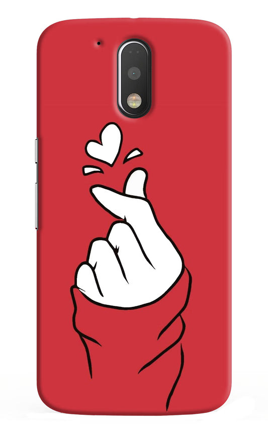 Korean Love Sign Moto G4/G4 plus Hard Case Back Cover by Casekaro