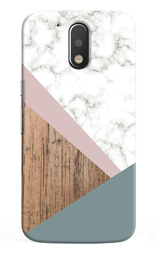 Marble wood Abstract Moto G4/G4 plus Hard Case Back Cover by Casekaro
