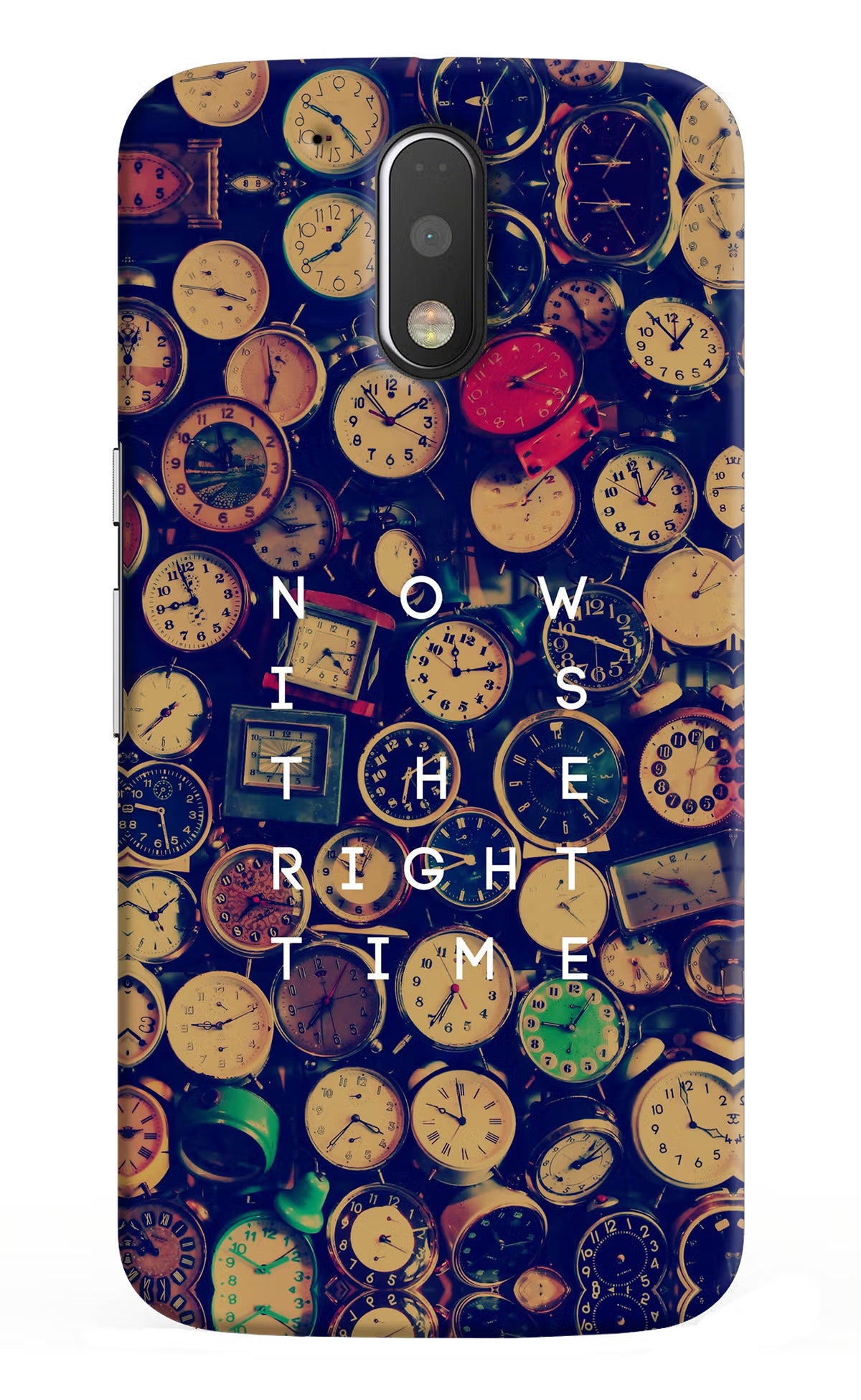 Now is the Right Time Quote Moto G4/G4 plus Hard Case Back Cover by Casekaro