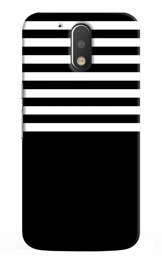 Black and White Print Moto G4/G4 plus Hard Case Back Cover by Casekaro