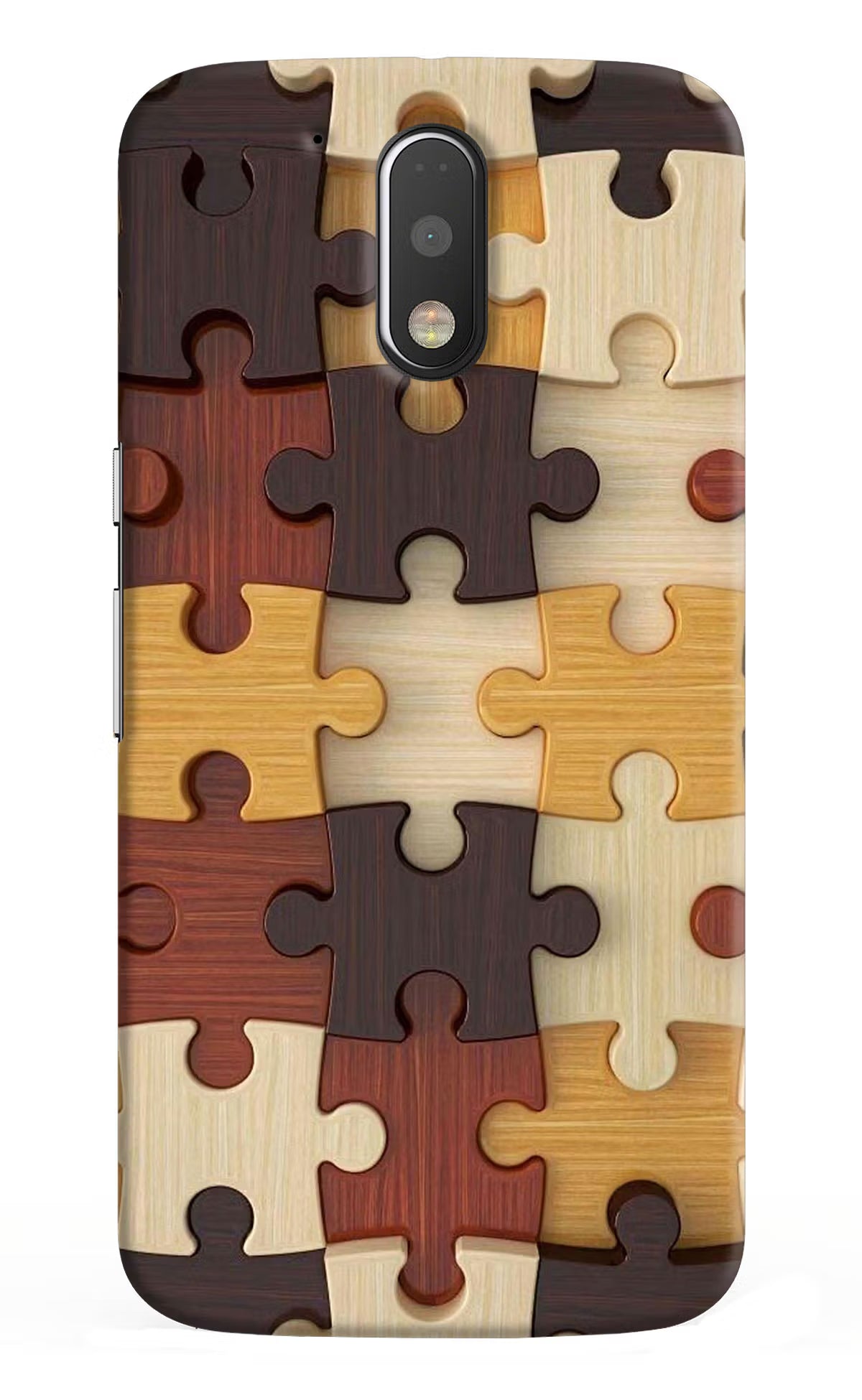 Wooden Puzzle Moto G4/G4 plus Hard Case Back Cover by Casekaro