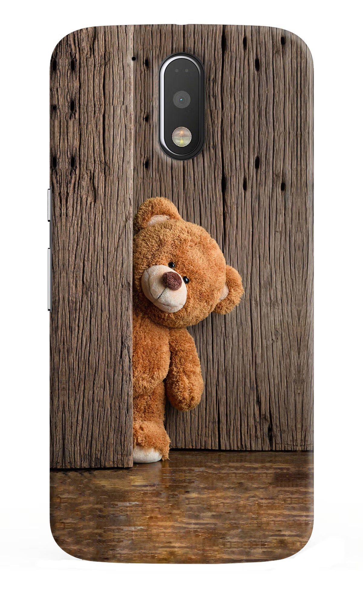 Teddy Wooden Moto G4/G4 plus Hard Case Back Cover by Casekaro