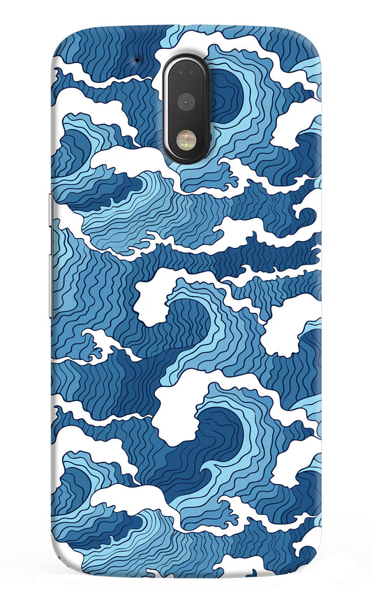 Blue Waves Moto G4/G4 plus Hard Case Back Cover by Casekaro