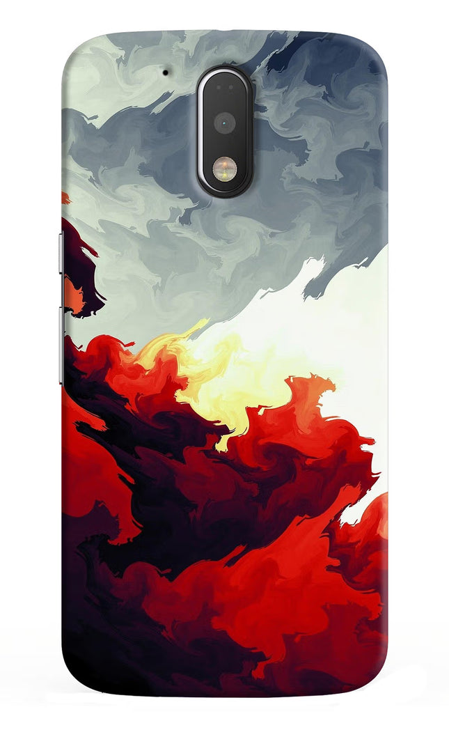 Fire Cloud Moto G4/G4 plus Hard Case Back Cover by Casekaro