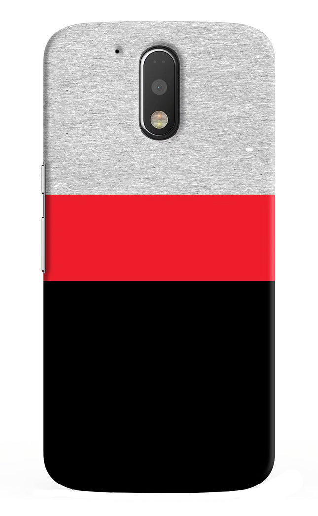 Tri Color Pattern Moto G4/G4 plus Hard Case Back Cover by Casekaro