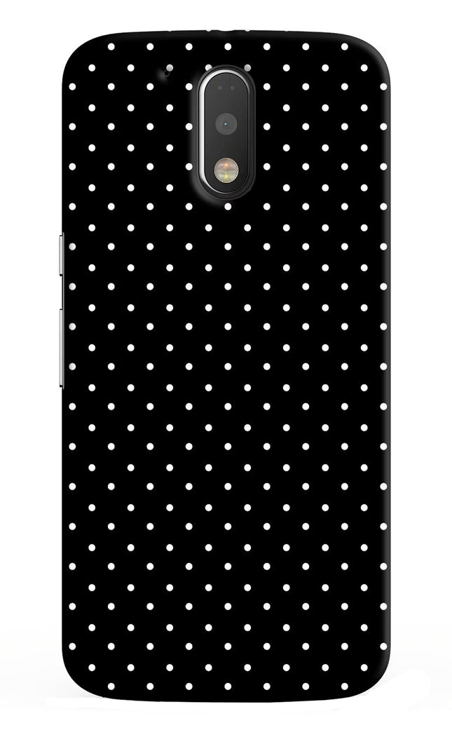 White Dots Moto G4/G4 plus Hard Case Back Cover by Casekaro