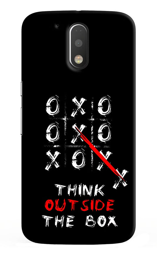 Think out of the BOX Moto G4/G4 plus Hard Case Back Cover by Casekaro