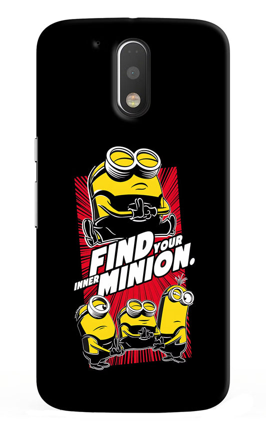 Find your inner Minion Moto G4/G4 plus Hard Case Back Cover by Casekaro