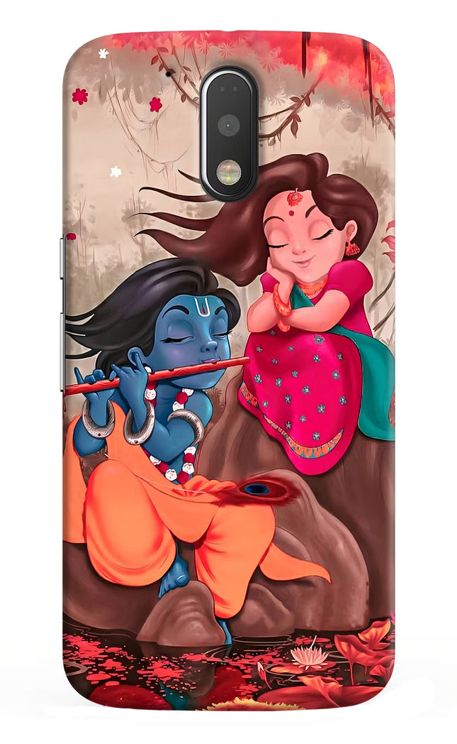 Radhe Krishna Moto G4/G4 plus Hard Case Back Cover by Casekaro