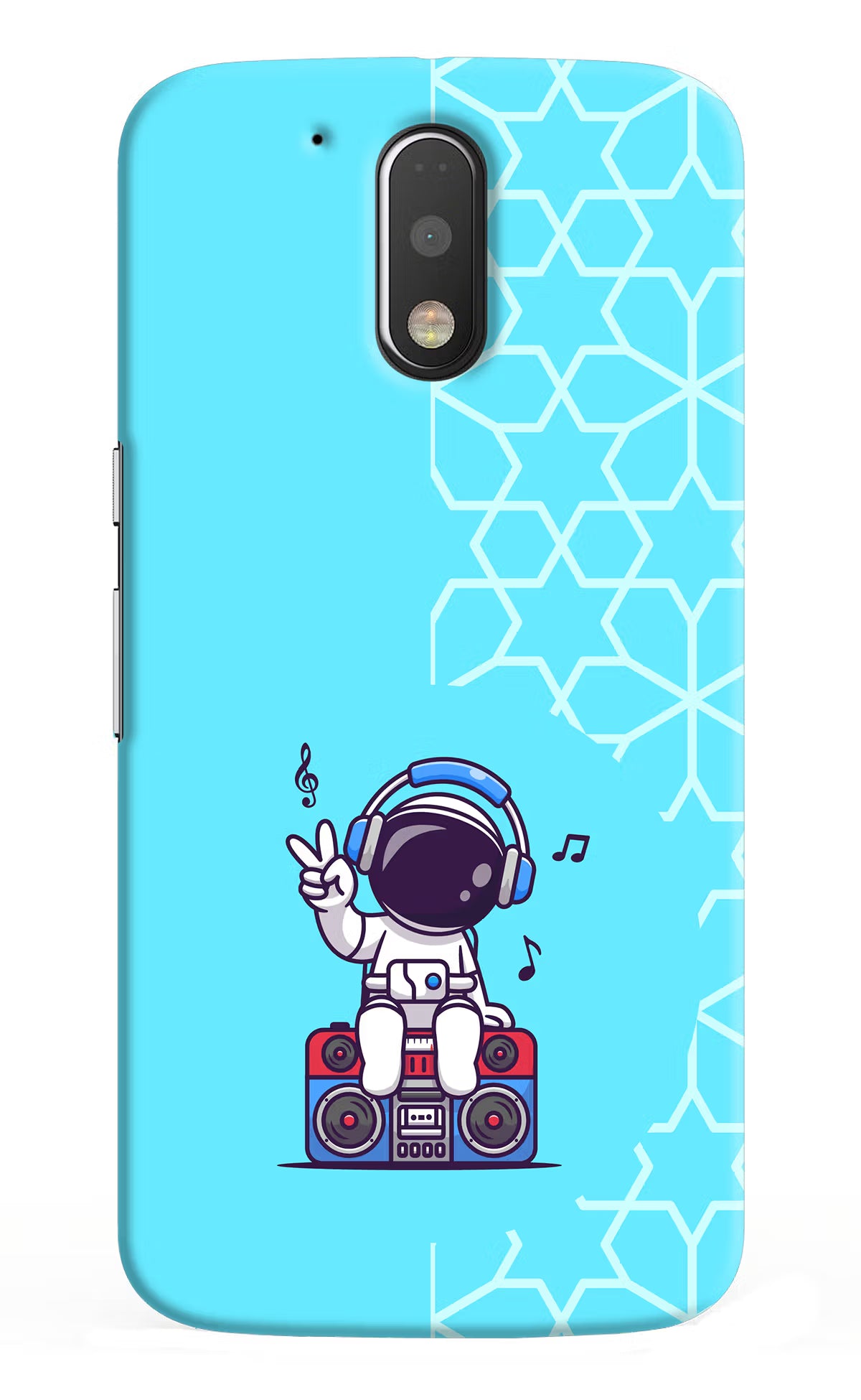 Cute Astronaut Chilling Moto G4/G4 plus Hard Case Back Cover by Casekaro