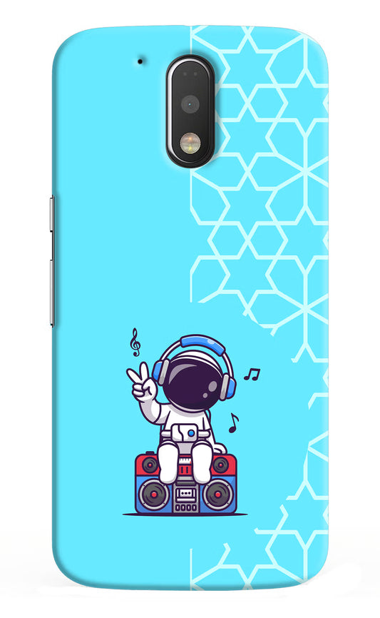 Cute Astronaut Chilling Moto G4/G4 plus Hard Case Back Cover by Casekaro