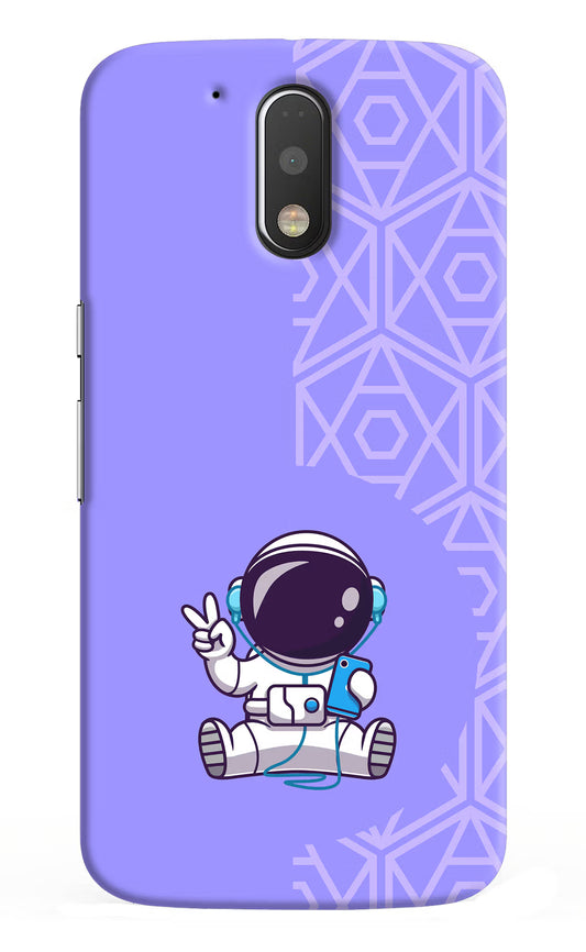 Cute Astronaut Chilling Moto G4/G4 plus Hard Case Back Cover by Casekaro