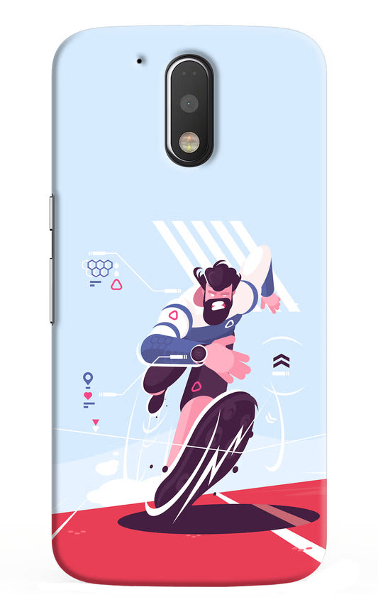 Run Pro Moto G4/G4 plus Hard Case Back Cover by Casekaro