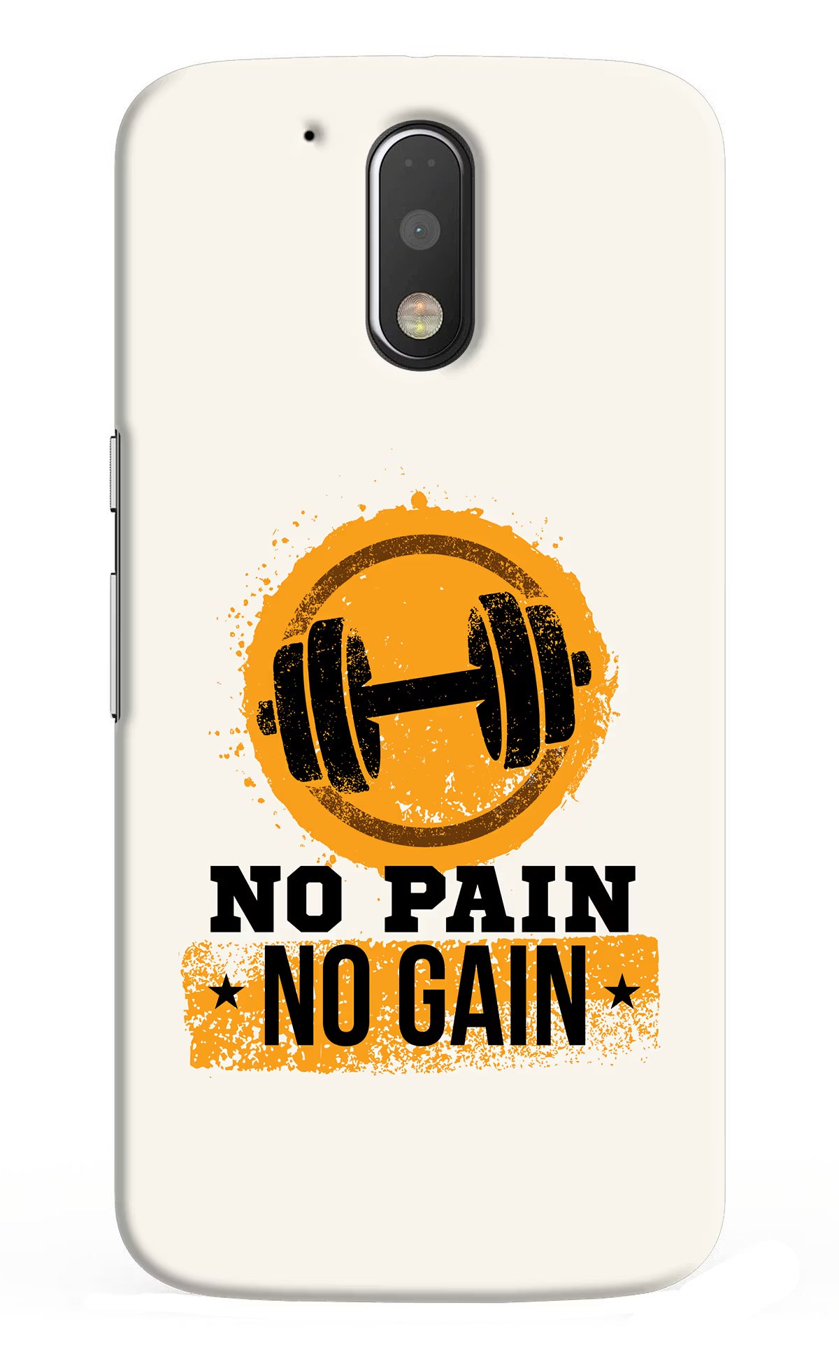 No Pain No Gain Moto G4/G4 plus Hard Case Back Cover by Casekaro