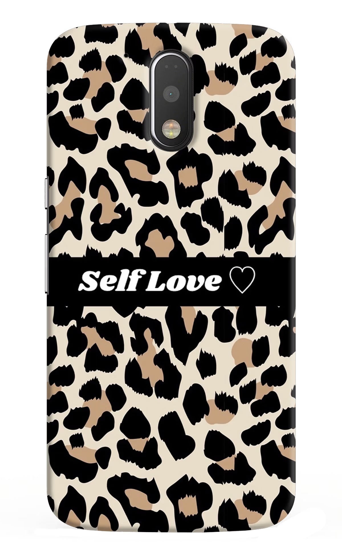 Leopard Print Self Love Moto G4/G4 plus Hard Case Back Cover by Casekaro