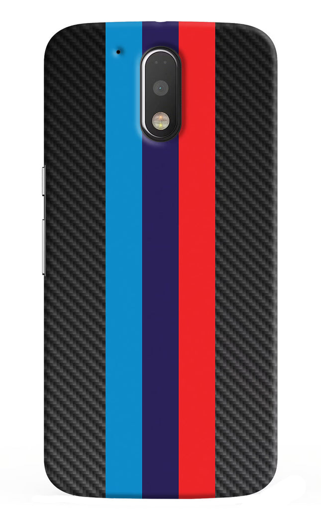 BMW Stripes Pattern Moto G4/G4 plus Hard Case Back Cover by Casekaro