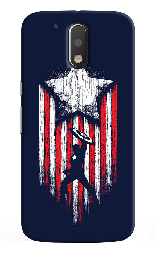 Captain America Marvel Art Moto G4/G4 plus Hard Case Back Cover by Casekaro